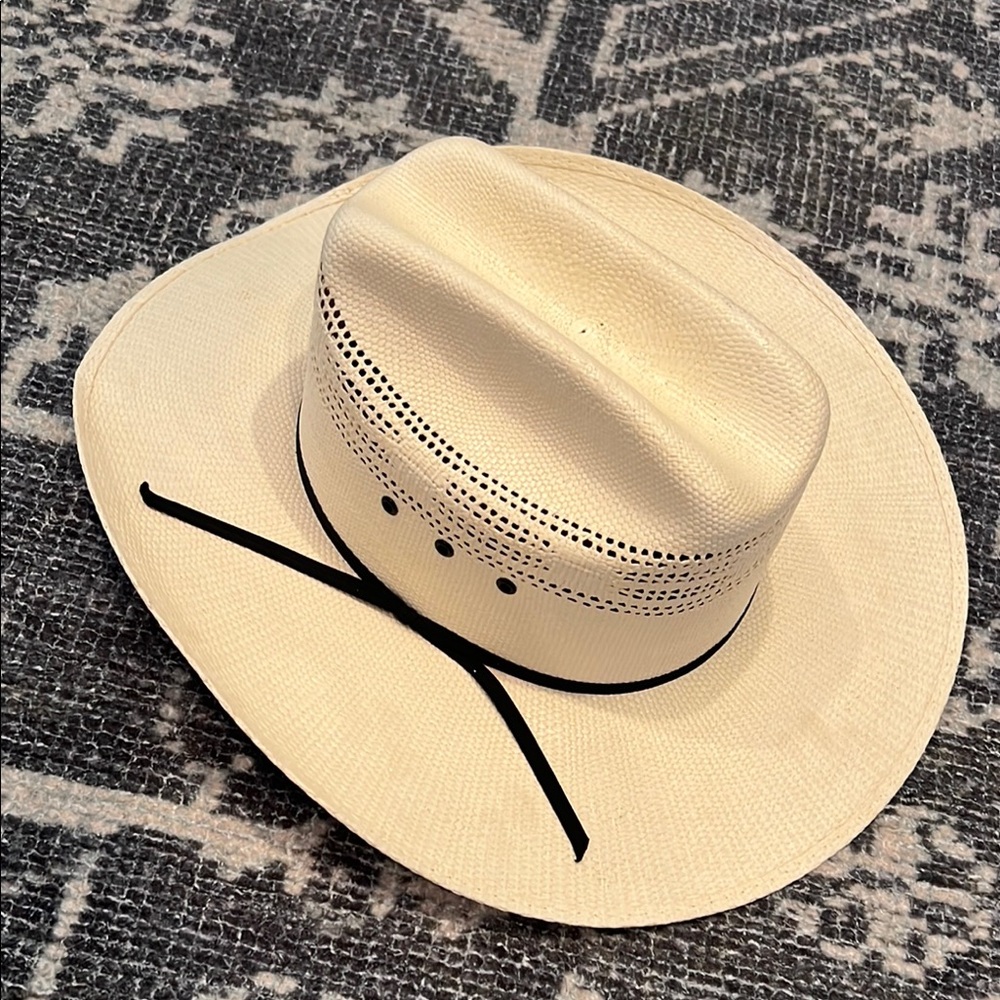 Kids Stylish Cream Cowboy Hat - Bangora Kids Straw
